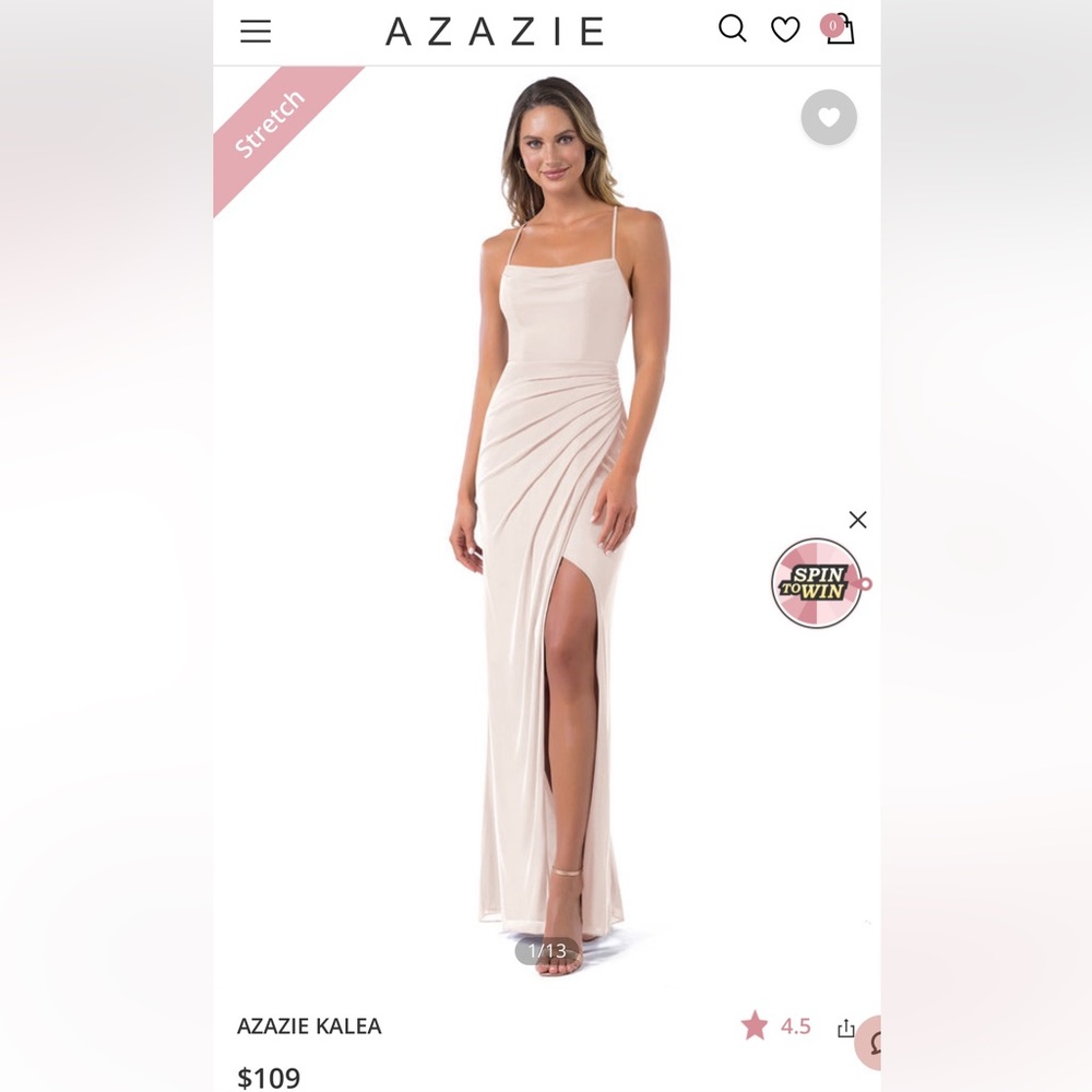 Brand new with tags Azazie Vintage Rose Dress